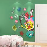  Tranh mica EPeBen dán tường nổi 3d hình SpongeBob  Trang Trí Phòng Cho Bé,Mẫu Giáo, Lớp Học 