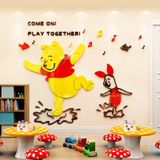  Tranh mica EPeBen dán tường nổi 3d hình Gấu POOH  Trang Trí Phòng Cho Bé,Mẫu Giáo, Lớp Học 