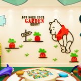 Tranh mica EPeBen dán tường nổi 3d hình Gấu POOH  Trang Trí Phòng Cho Bé,Mẫu Giáo, Lớp Học 