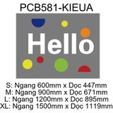  Tranh mica EPeBen dán tường nổi 3d hình HELLO  thân thiện decor trang trí Trung Tâm Tiếng Anh,Phòng Học 