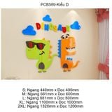  Tranh mica EPeBen dán tường nổi 3d hình Khủng Long Đáng iu decor trang trí Phòng ngủ cho bé, Mầm non 