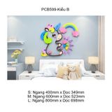  Tranh Mica EPeBen dán tường nổi 3d Kỳ Lần trang trí Phòng cho bé, Phòng ngủ, Mẫu giáo 