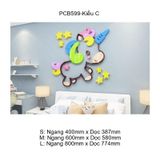  Tranh Mica EPeBen dán tường nổi 3d Kỳ Lần trang trí Phòng cho bé, Phòng ngủ, Mẫu giáo 
