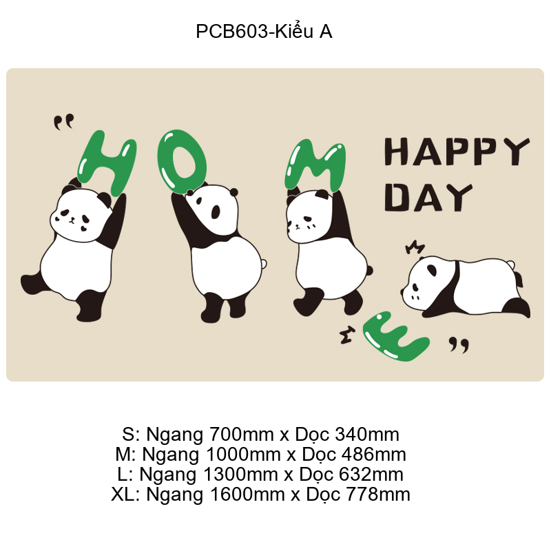  Tranh Mica EPeBen dán tường nổi 3d Gấu Trúc Happy Day trang trí Phòng cho bé, Phòng ngủ, Mẫu giáo 