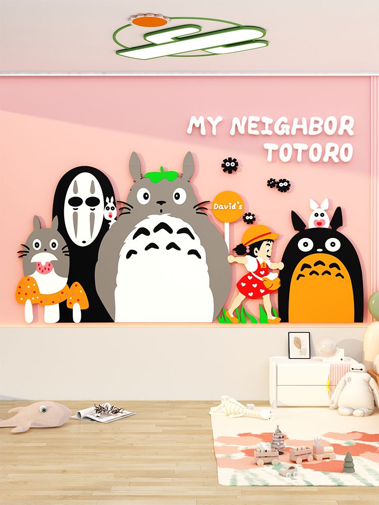  Tranh Mica EPeBen dán tường nổi 3d Miyazaki Hayao Hàng Xóm Của Tôi Là Totoro  trang trí Phòng cho bé, Phòng ngủ, Mẫu giáo 