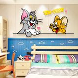  Tranh Mica EPeBen dán tường nổi 3d Tom&Jery trang trí Phòng cho bé, Phòng ngủ, Mẫu giáo 