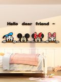  Tranh Mica EPeBen dán tường nổi 3d Mickey Và Những Người Bạn  trang trí Phòng cho bé, Phòng ngủ, Mẫu giáo 