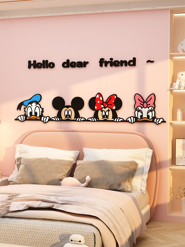  Tranh Mica EPeBen dán tường nổi 3d Mickey Và Những Người Bạn  trang trí Phòng cho bé, Phòng ngủ, Mẫu giáo 