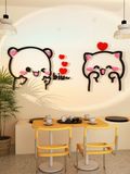  Tranh Mica EPeBen dán tường nổi 3d Thỏ Gấu Đánh Yêu trang trí Phòng cho bé, Phòng ngủ, Mẫu giáo 