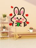  Tranh Mica EPeBen dán tường nổi 3d Thỏ Gấu Đánh Yêu trang trí Phòng cho bé, Phòng ngủ, Mẫu giáo 