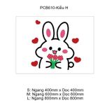  Tranh Mica EPeBen dán tường nổi 3d Thỏ Gấu Đánh Yêu trang trí Phòng cho bé, Phòng ngủ, Mẫu giáo 