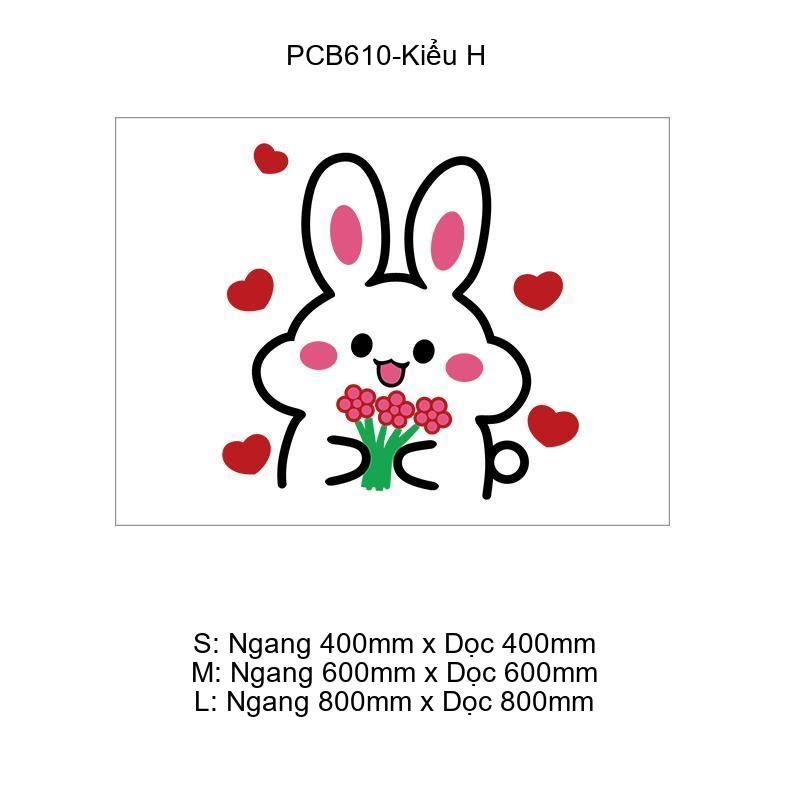  Tranh Mica EPeBen dán tường nổi 3d Thỏ Gấu Đánh Yêu trang trí Phòng cho bé, Phòng ngủ, Mẫu giáo 