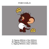  Tranh Mica EPeBen dán tường nổi 3d Chú Chuộc Nhỏ  trang trí Phòng Tắm,Phòng Ngủ 