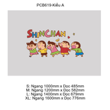  Tranh Mica EPeBen dán tường nổi 3d Gia Đình Shin Chan trang trí Phòng cho bé, Phòng ngủ, Mẫu giáo 