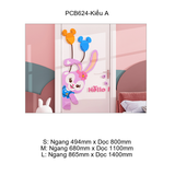  Tranh Mica EPeBen dán tường nổi 3d Thỏ Hello trang trí Phòng cho bé, Phòng ngủ, Mẫu giáo 