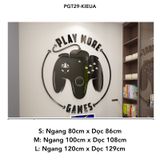  Tranh mica dán tường Nhân Vật Trong Game Tay Cầm trang trí Phòng Chơi Game, Quán Net 