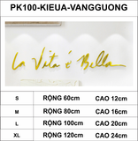  Tranh mica EPeBen dán tường nổi 3d hình Chữ nghệ thuật La vita, Sunshine decor trang trí phòng khách, nhà cửa 