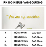  Tranh mica EPeBen dán tường nổi 3d hình Chữ nghệ thuật La vita, Sunshine decor trang trí phòng khách, nhà cửa 