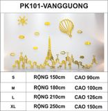  Tranh mica EPeBen dán tường nổi 3d hình thành phố hiện đại decor trang trí phòng khách, nhà cửa 