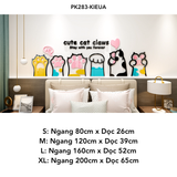  Tranh mica dán tường Hello Mèo Cào Tường trang trí Cửa Hàng, Shop Thú Cưng 