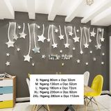  Tranh mica EPeBen dán tường nổi 3d hình Little Star mưa Sao Lãng Mạn decor trang trí Phòng Khách, Phòng Bếp, Nhà Cửa 