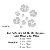  Tranh mica EPeBen dán tường nổi 3d hình Hoa Dâm Bụt Lãng Mạn decor trang trí Phòng Khách, Phòng Bếp, Nhà Cửa 