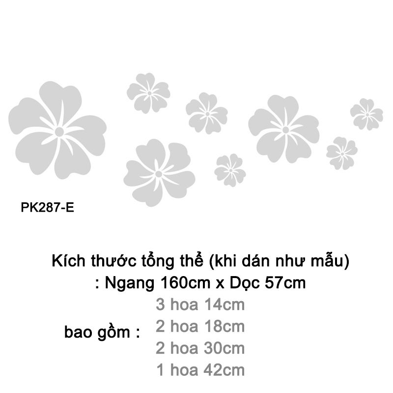  Tranh mica EPeBen dán tường nổi 3d hình Hoa Dâm Bụt Lãng Mạn decor trang trí Phòng Khách, Phòng Bếp, Nhà Cửa 