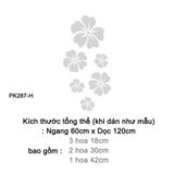 Tranh mica EPeBen dán tường nổi 3d hình Hoa Dâm Bụt Lãng Mạn decor trang trí Phòng Khách, Phòng Bếp, Nhà Cửa 