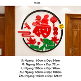  Tranh mica EPeBen dán tường nổi 3d hình Chữ Phúc Lộc Thọ thư pháp tiếng Việt trang trí Phòng Bếp, Phòng Khách năm mới 