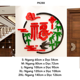  Tranh mica EPeBen dán tường nổi 3d hình Chữ Phúc Lộc Thọ thư pháp tiếng Việt trang trí Phòng Bếp, Phòng Khách năm mới 