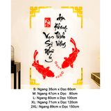  Tranh mica EPeBen dán tường nổi 3d hình cá chép thư pháp tiếng Việt Phát Tài Phát Lộc decor trang trí Nhà Cửa mùa xuân 