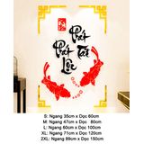  Tranh mica EPeBen dán tường nổi 3d hình cá chép thư pháp tiếng Việt Phát Tài Phát Lộc decor trang trí Nhà Cửa mùa xuân 