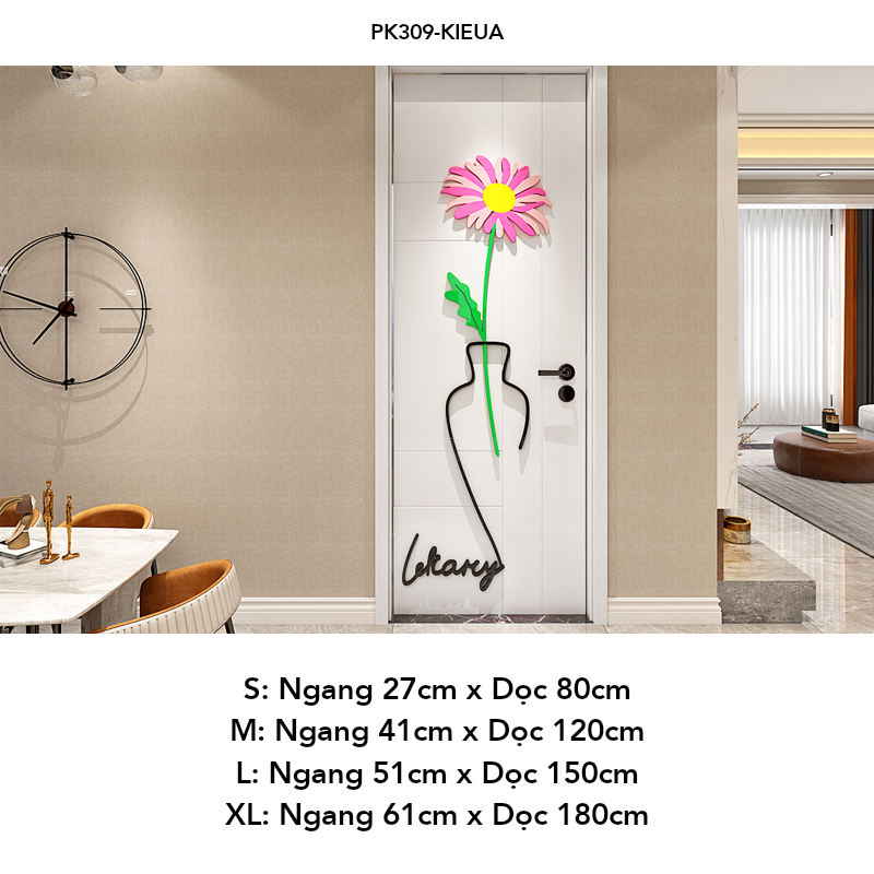  Tranh mica EPeBen dán tường nổi 3d hình dán trang trí Chậu Hoa, Chậu Xương Rồng decor trang trí nhà, dán cửa ra vào 
