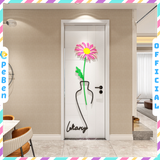  Tranh mica EPeBen dán tường nổi 3d hình dán trang trí Chậu Hoa, Chậu Xương Rồng decor trang trí nhà, dán cửa ra vào 