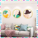  Tranh mica EPeBen dán tường nổi 3d Hình cô gái sành điệu decor trang trí Phòng ngủ, Shop Thời Trang, Quán Trà Sữa 
