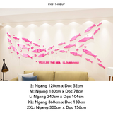  Tranh mica EPeBen dán tường nổi 3d Hình đàn cá decor trang trí Phòng khách, Phòng bếp, Phòng làm việc, Phòng tắm 