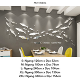 Tranh mica EPeBen dán tường nổi 3d Hình đàn cá decor trang trí Phòng khách, Phòng bếp, Phòng làm việc, Phòng tắm 