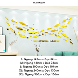  Tranh mica EPeBen dán tường nổi 3d Hình đàn cá decor trang trí Phòng khách, Phòng bếp, Phòng làm việc, Phòng tắm 