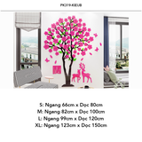  Tranh mica EPeBen dán tường nổi 3d hình Hoa mai nở rộ mùa xuân decor trang trí Phòng khách, Phòng làm việc, Cửa hàng 