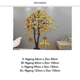  Tranh mica EPeBen dán tường nổi 3d hình Hoa mai nở rộ mùa xuân decor trang trí Phòng khách, Phòng làm việc, Cửa hàng 