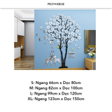  Tranh mica EPeBen dán tường nổi 3d hình Hoa mai nở rộ mùa xuân decor trang trí Phòng khách, Phòng làm việc, Cửa hàng 