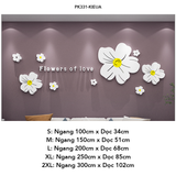  Tranh mica EPeBen dán tường nổi 3d hình Mùa Hoa Mai Tình Yêu decor trang trí Phòng khách, Phòng ngủ, Cửa hàng 