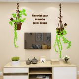  Tranh mica EPeBen dán tường nổi 3d hình Vườn hoa trong nhà decor trang trí Phòng khách, Cửa hàng, Phòng làm việc 