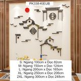  Tranh mica EPeBen dán tường nổi 3d hình Phong Cách Cổ Trung Hoa decor trang trí Quán Ăn, Nhà Hàng, Văn Phòng, Cửa hàng 