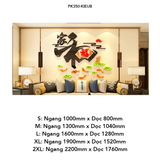  Tranh mica EPeBen dán tường nổi 3d hình Vàng Son Phúc Lộc decor trang trí Phòng khách, Cửa hàng, Quán ăn, Phòng Trà 