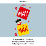  Tranh mica EPeBen dán tường nổi 3d Hình Lucky, Phát Tài, Phát Lộc trang trí Phòng Khách, Cửa Hàng, Shop Thời Trang 