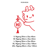 Tranh mica EPeBen dán tường nổi 3d Hình Xin Chào Quý Khách trang trí Cửa Hàng, Quán Ăn, Shop Thời Trang 