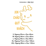  Tranh mica EPeBen dán tường nổi 3d Hình Xin Chào Quý Khách trang trí Cửa Hàng, Quán Ăn, Shop Thời Trang 
