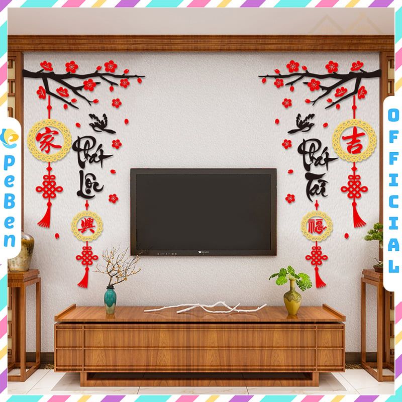  Tranh mica EPeBen dán tường nổi 3d hình Phát Tài,Phát Lộc decor Trang Trí Tết 2025 