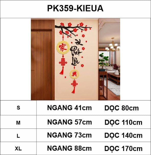  Tranh mica EPeBen dán tường nổi 3d hình Phát Tài,Phát Lộc decor Trang Trí Tết 2025 